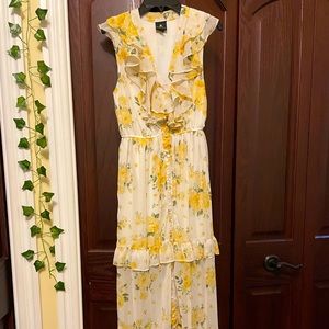 Floral Sleeveless Maxi Dress